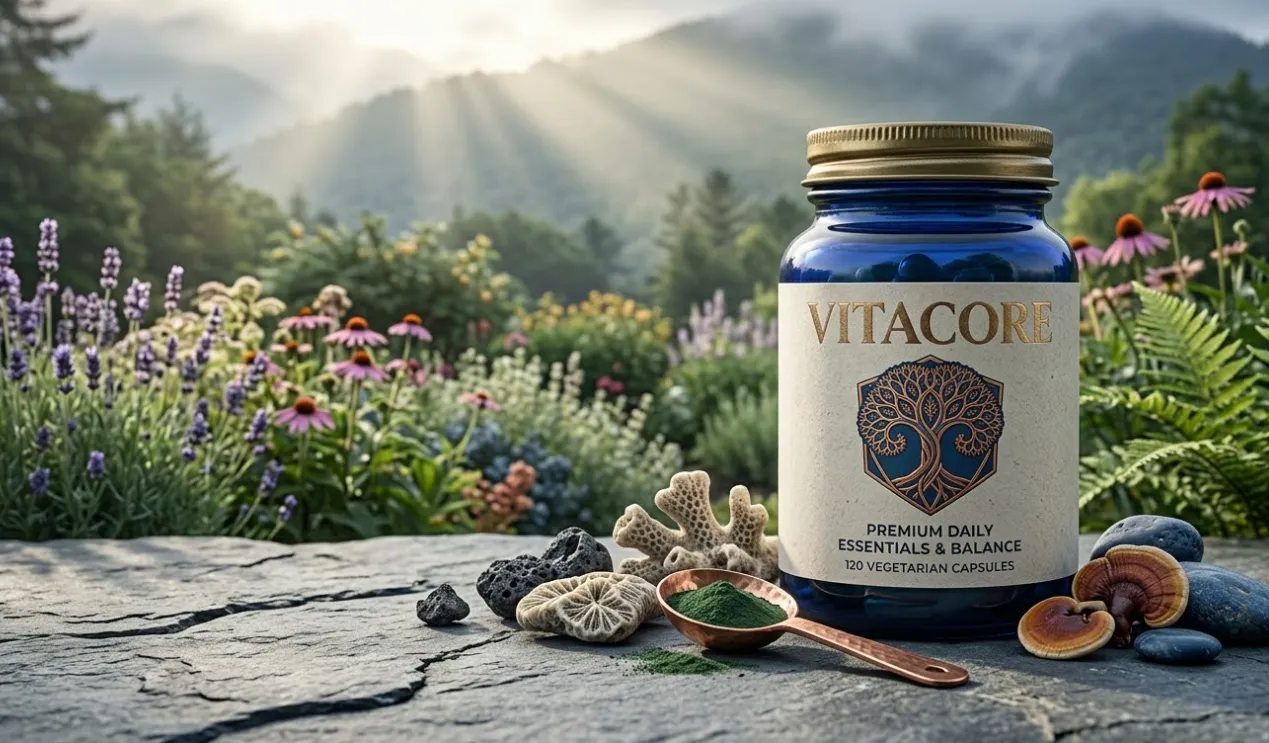 Vitacore natural supplement bottle